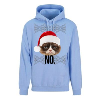 Funny Cat NO Meme Ugly Christmas Sweater Unisex Surf Hoodie