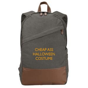 Funny Cheap Ass Halloween Costume Cotton Canvas Backpack