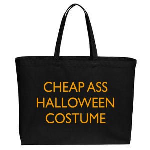 Funny Cheap Ass Halloween Costume Cotton Canvas Jumbo Tote