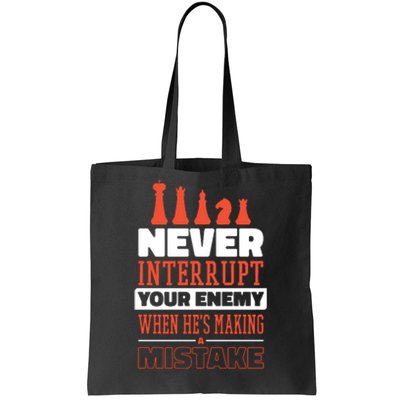 Funny Chess Quote Tote Bag