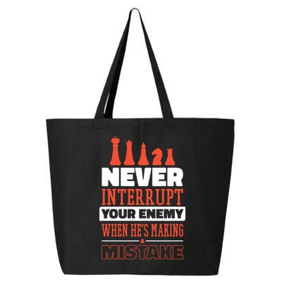 Funny Chess Quote 25L Jumbo Tote