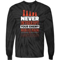 Funny Chess Quote Tie-Dye Long Sleeve Shirt