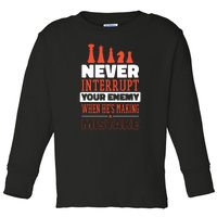 Funny Chess Quote Toddler Long Sleeve Shirt