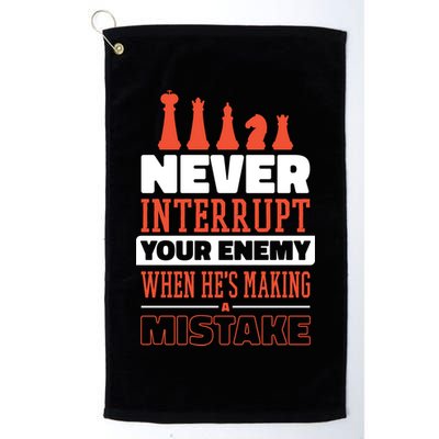 Funny Chess Quote Golf Towel