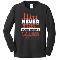 Funny Chess Quote Kids Long Sleeve Shirt