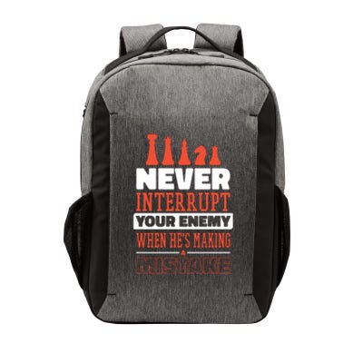 Funny Chess Quote Vector Backpack