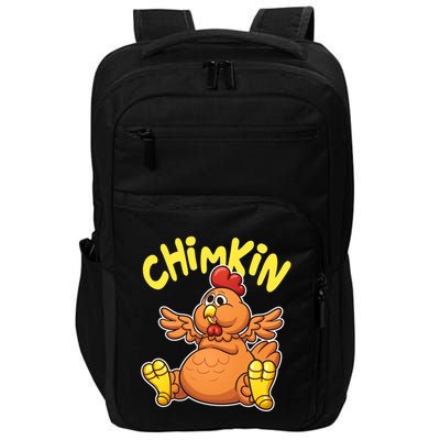 Funny Chimkin Meme Chunky Chicken Impact Tech Backpack