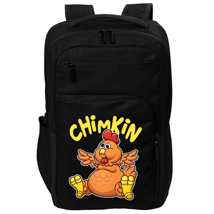 Funny Chimkin Meme Chunky Chicken Impact Tech Backpack
