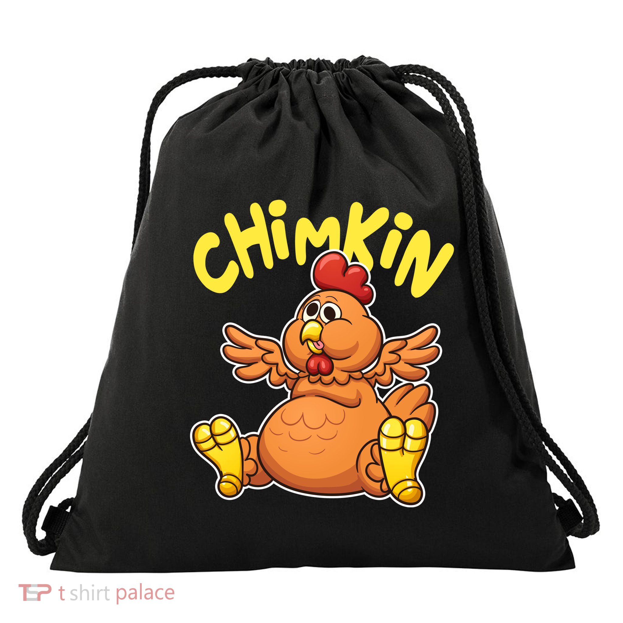 Funny Chimkin Meme Chunky Chicken Drawstring Bag