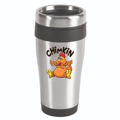Funny Chimkin Meme Chunky Chicken 16oz Travel Tumbler