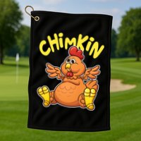 Funny Chimkin Meme Chunky Chicken Golf Towel
