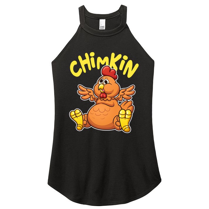 Funny Chimkin Meme Chunky Chicken Women's Perfect Tri Rocker Tank