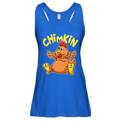 Funny Chimkin Meme Chunky Chicken Ladies Essential Flowy Tank