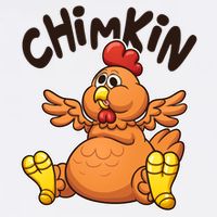Funny Chimkin Meme Chunky Chicken Garment-Dyed Sweatshirt