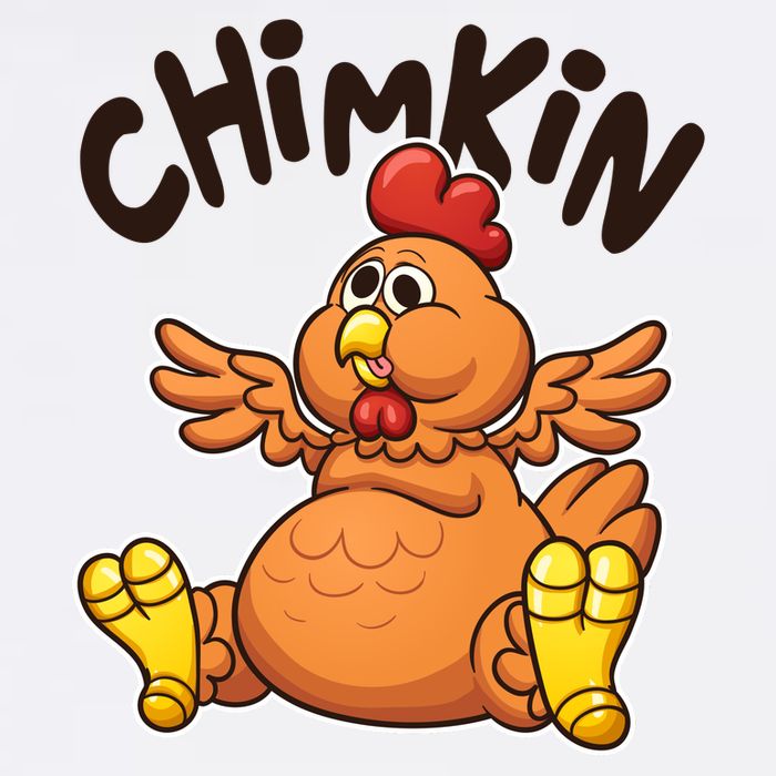 Funny Chimkin Meme Chunky Chicken Garment-Dyed Sweatshirt