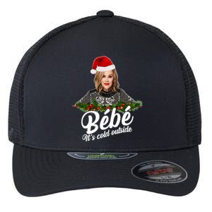 Funny Christmas Bebe It's Cold Outside  Flexfit Unipanel Trucker Cap