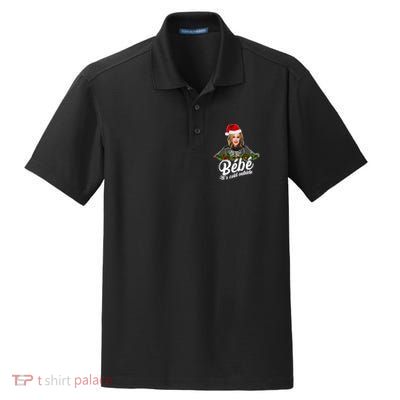 Funny Christmas Bebe It's Cold Outside  Dry Zone Grid Polo