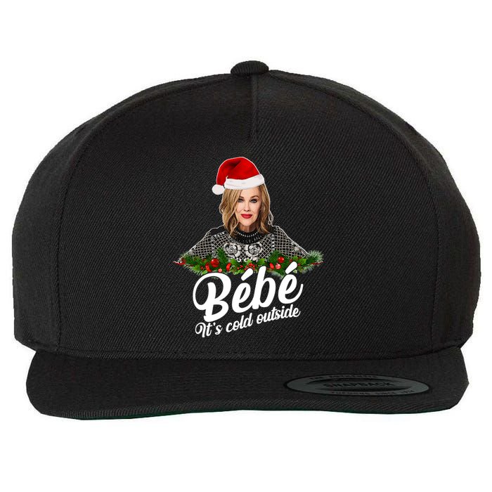 Funny Christmas Bebe It's Cold Outside  Wool Snapback Cap