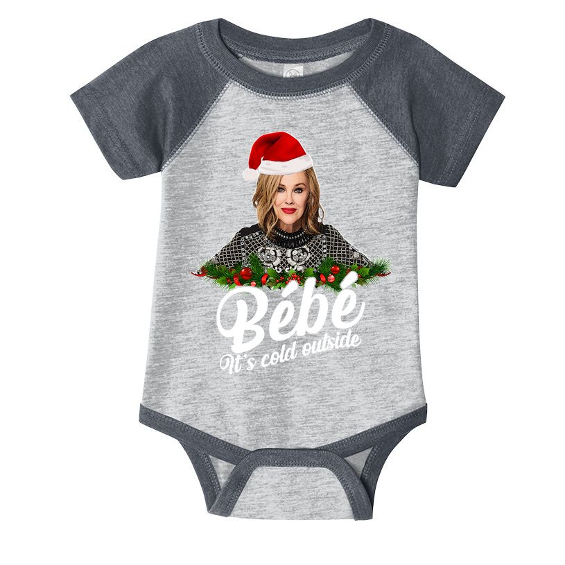 Funny Christmas Bebe It's Cold Outside  Infant Baby Jersey Bodysuit