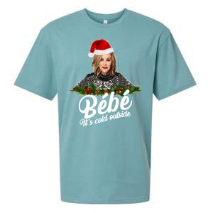 Funny Christmas Bebe It's Cold Outside  Sueded Cloud Jersey T-Shirt