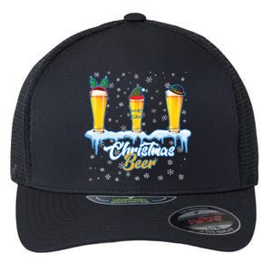 Funny Christmas Beer Flexfit Unipanel Trucker Cap