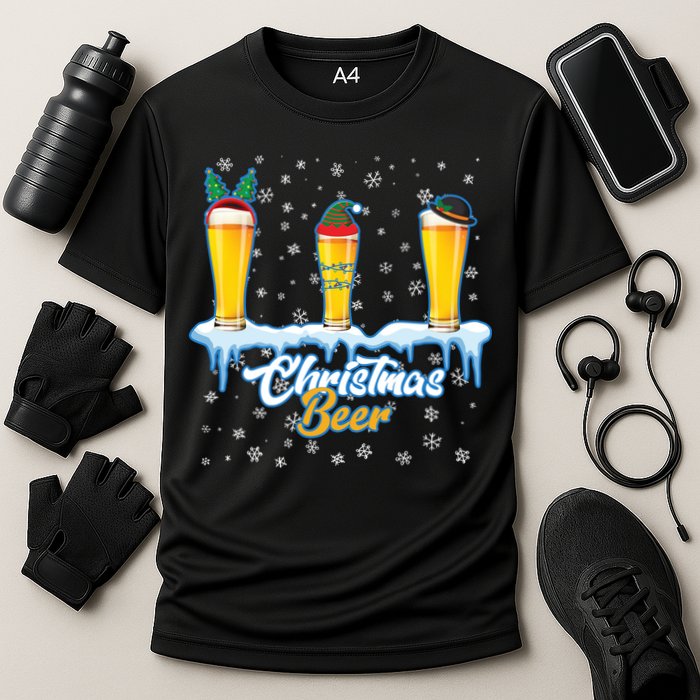 Funny Christmas Beer Performance Shirt