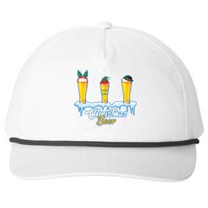 Funny Christmas Beer Snapback Five-Panel Rope Hat