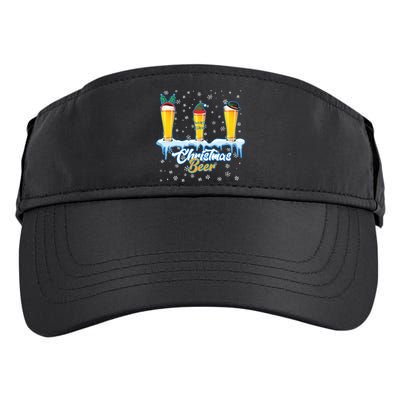 Funny Christmas Beer Adult Drive Performance Visor