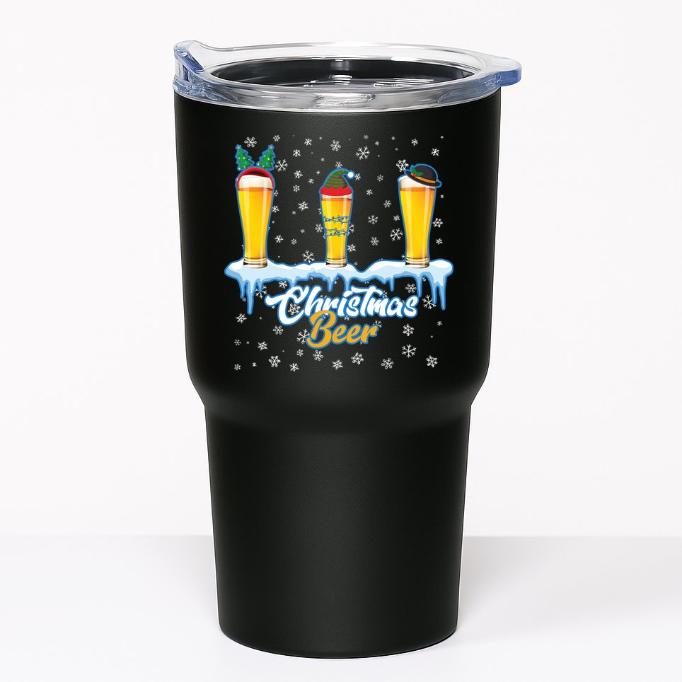 Funny Christmas Beer Tumbler