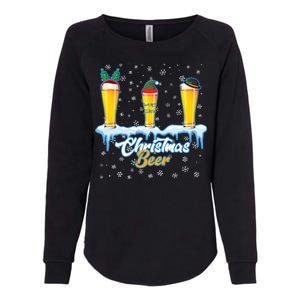 Funny Christmas Beer Womens California Wash Sweatshirt