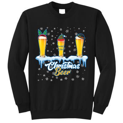 Funny Christmas Beer Tall Sweatshirt