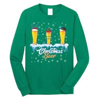 Funny Christmas Beer Long Sleeve Shirt