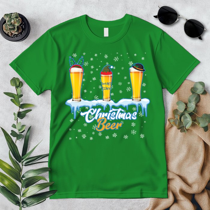 Funny Christmas Beer Premium T-Shirt