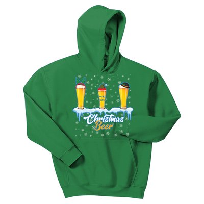 Funny Christmas Beer Kids Hoodie