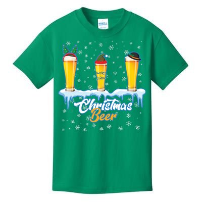 Funny Christmas Beer Kids T-Shirt