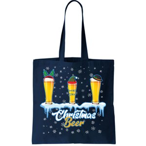 Funny Christmas Beer Tote Bag