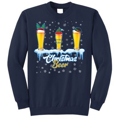 Funny Christmas Beer Tall Sweatshirt