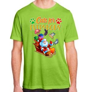 Funny Christmas Cats For Everyone Santa Claus Adult ChromaSoft Performance T-Shirt