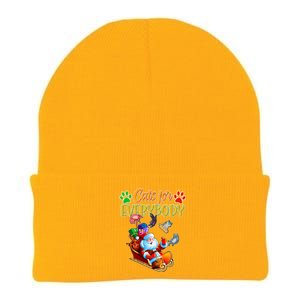 Funny Christmas Cats For Everyone Santa Claus Knit Cap Winter Beanie