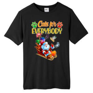 Funny Christmas Cats For Everyone Santa Claus Tall Fusion ChromaSoft Performance T-Shirt