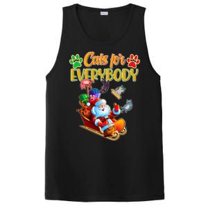 Funny Christmas Cats For Everyone Santa Claus PosiCharge Competitor Tank