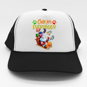 Funny Christmas Cats For Everyone Santa Claus Trucker Hat