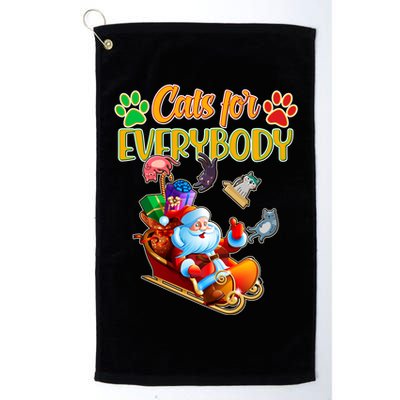 Funny Christmas Cats For Everyone Santa Claus Golf Towel