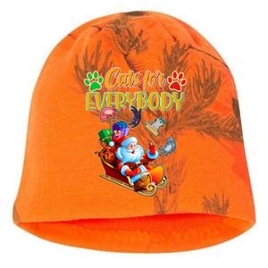 Funny Christmas Cats For Everyone Santa Claus Kati - Camo Knit Beanie