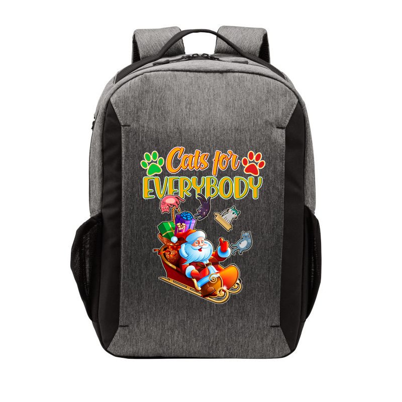 Funny Christmas Cats For Everyone Santa Claus Vector Backpack