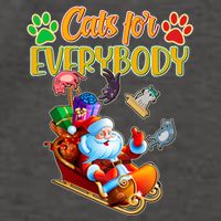 Funny Christmas Cats For Everyone Santa Claus Vector Backpack