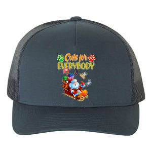 Funny Christmas Cats For Everyone Santa Claus Yupoong Adult 5-Panel Trucker Hat