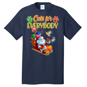 Funny Christmas Cats For Everyone Santa Claus Tall T-Shirt