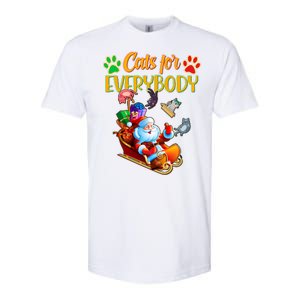 Funny Christmas Cats For Everyone Santa Claus Softstyle CVC T-Shirt