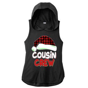 Funny Christmas Cousin Crew Matching Family Shirts Ladies PosiCharge Tri-Blend Wicking Draft Hoodie Tank